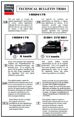 DELCO REMY Стартер DRS3740